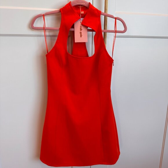 Cult Gaia Akaia Mini Dress in Madeira Orange - Picture 6 of 6